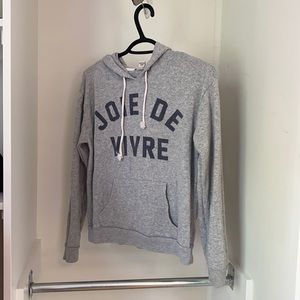 Forever 21 small grey Joie de vivre hoodie